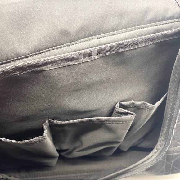 CHRISTIAN DIOR Black Cannage Travel Double Zipper Cosmetics Toiletry Bag Case - Picture 6 of 6